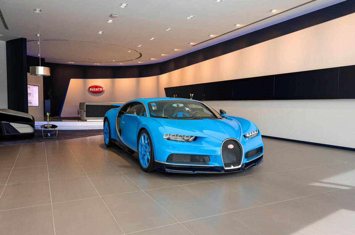 Bugatti opens its largest showroom in Dubai
