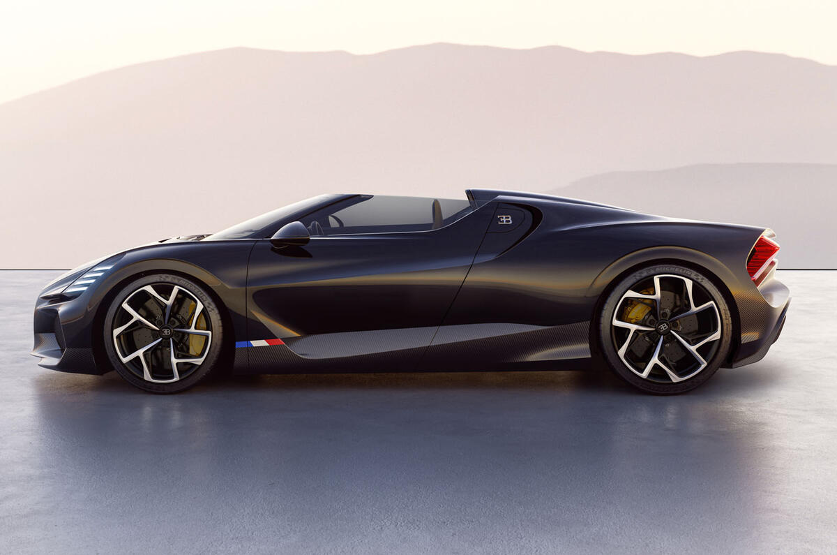 Bugatti Mistral roadster side static Bugatti Mistral roadster side static