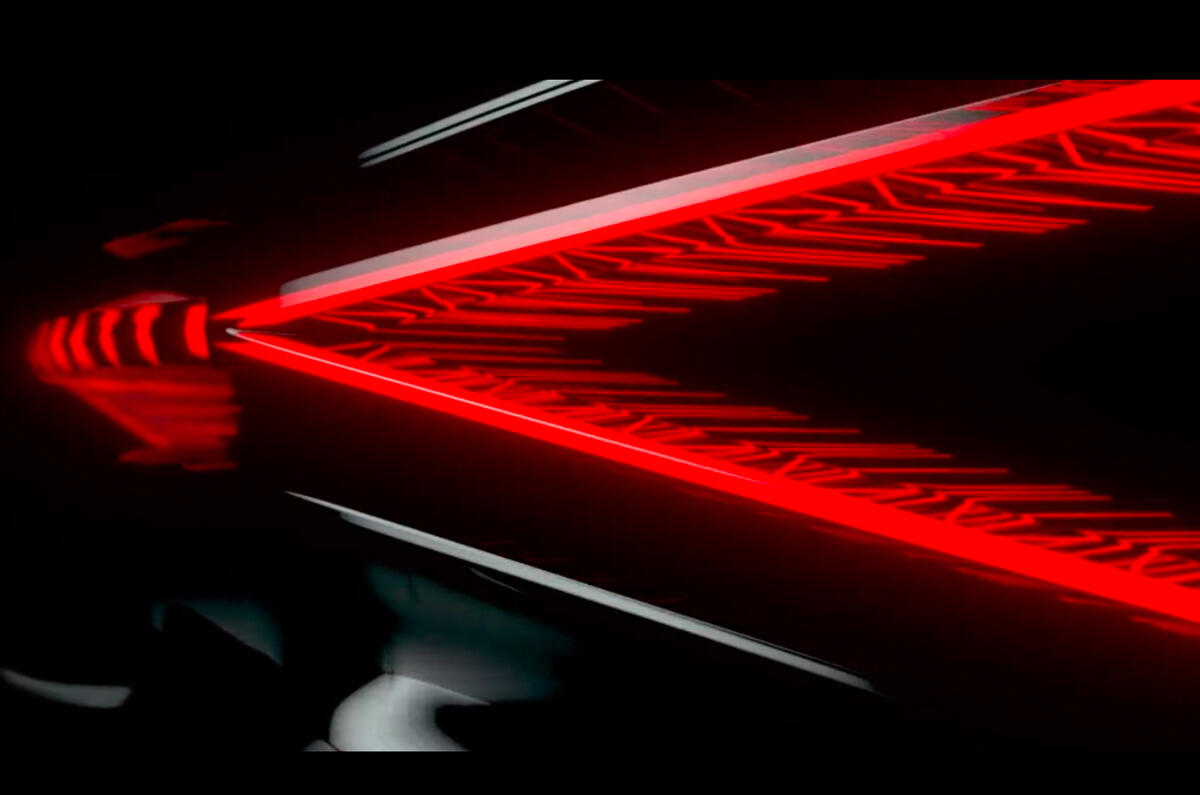 Bugatti teaser 2022 tail lights