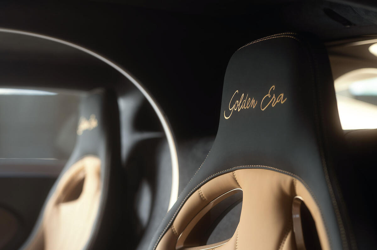 Bugatti Chiron Super Sport Golden Era headrests