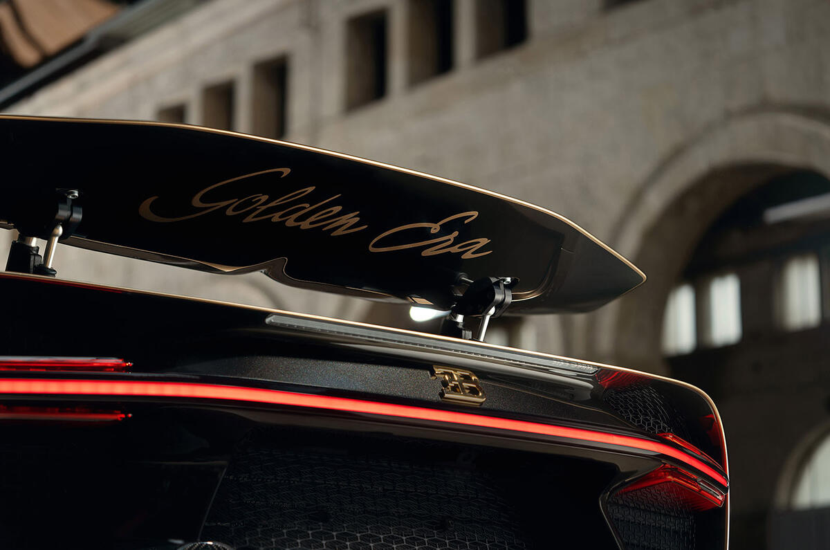 Bugatti Chiron Super Sport Golden Era rear spoiler