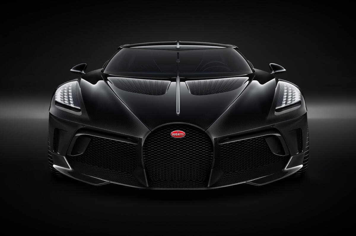 Bugatti La Voiture Noire official press photos - nose
