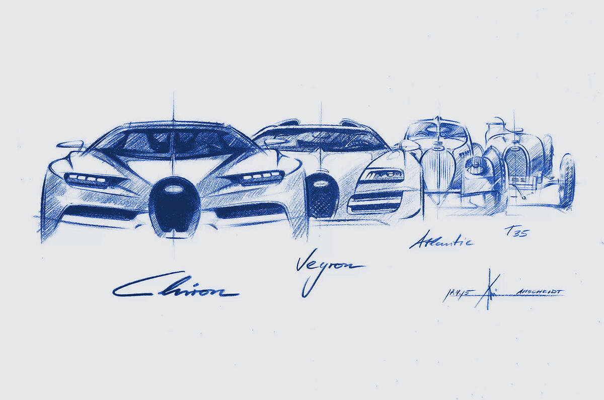 Bugatti sketches