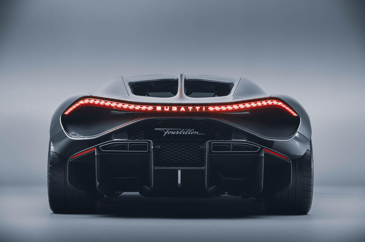 Bugatti Tourbillon rear close up Bugatti Tourbillon rear close up