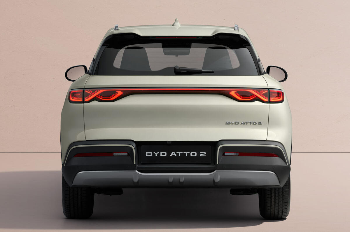 BYD Atto 2 rear BYD Atto 2 rear