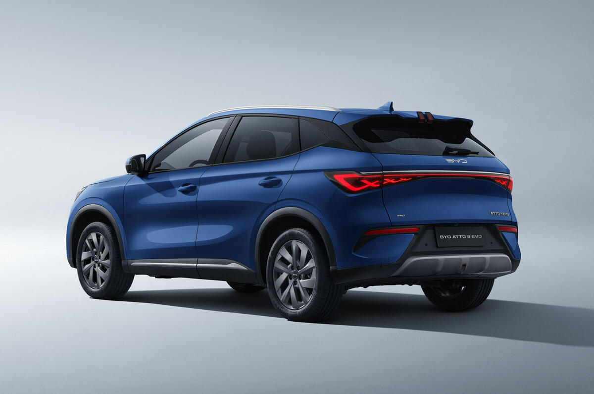 BYD Atto 3 Evo rear quarter