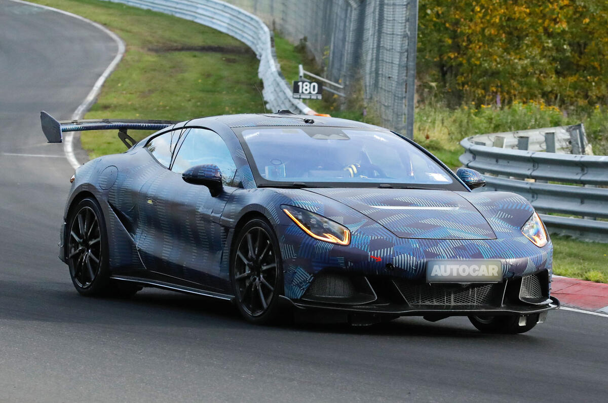 BYD Denza Z prototype front quarter tracking