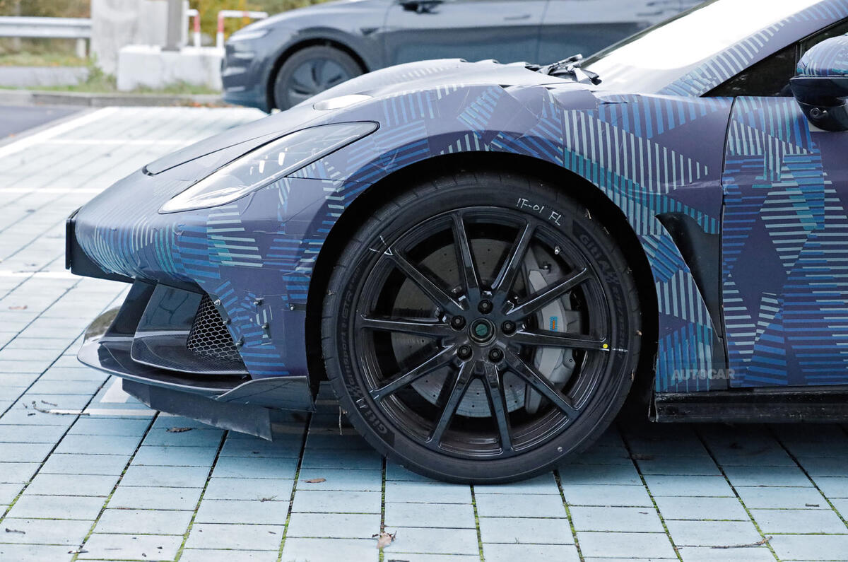 BYD Denza Z prototype front wheel detail