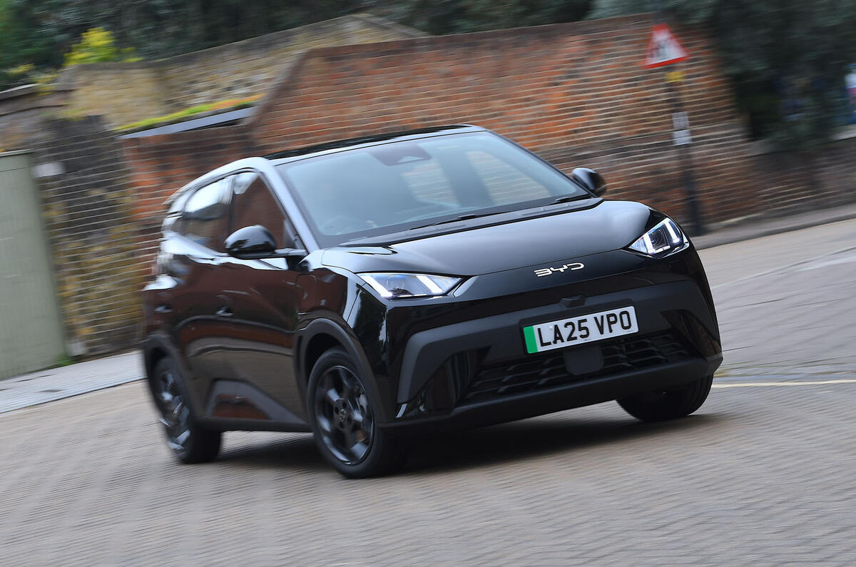 BYD Dolphin Surf front quarter tracking