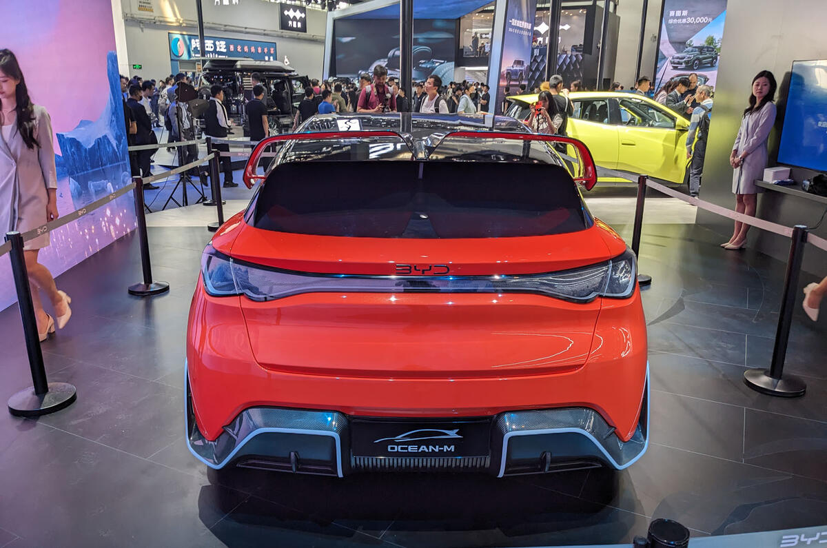 BYD Ocean M concept at Beijing motor show rear BYD Ocean M concept at Beijing motor show rear