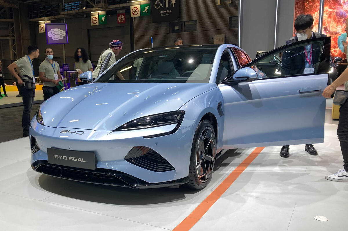 BYD Seal 2022 front static Paris motor show BYD Seal 2022 front static Paris motor show