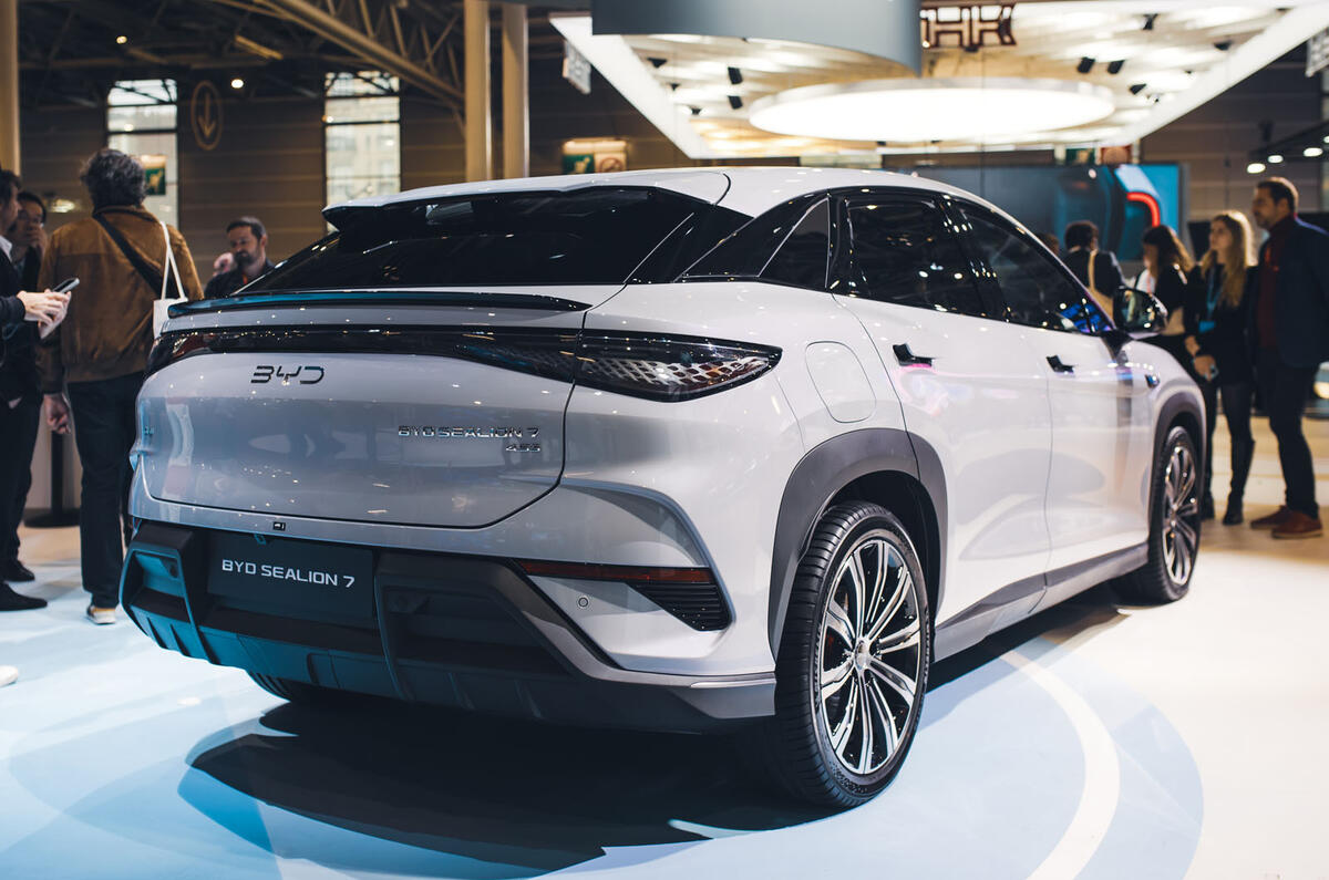 BYD Sealion 7 2024 Paris Motor show rear BYD Sealion 7 2024 Paris Motor show rear