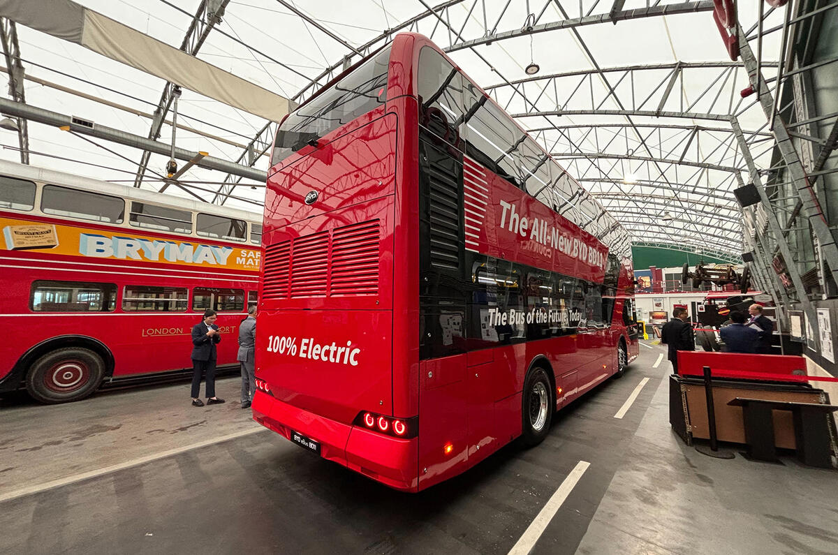 BYD bus rear BYD bus rear