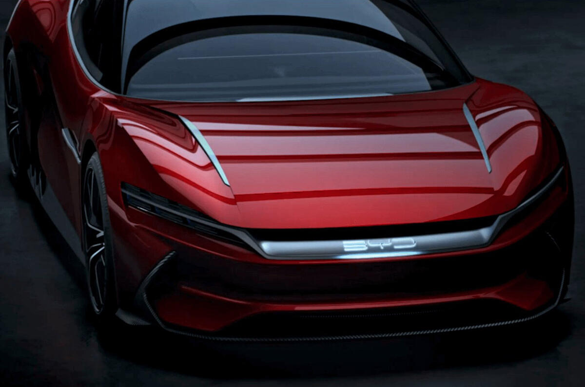 BYD concept car front static