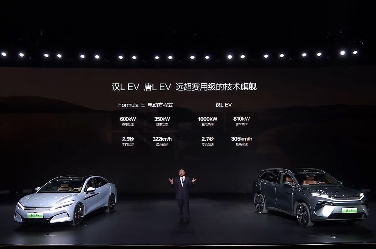 BYD reveals new Han and Tang on stage with Super E Platform (2)