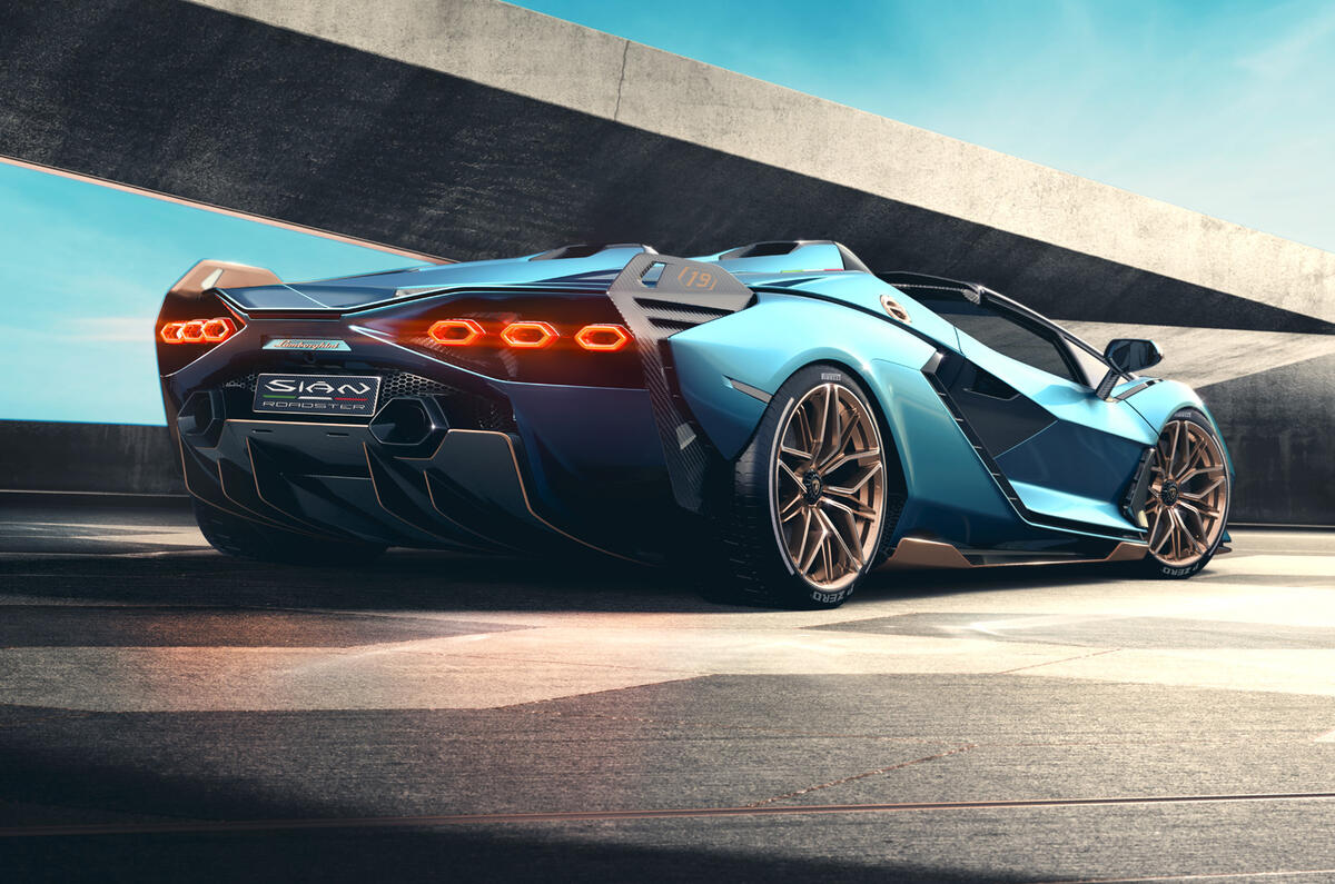 2020 Lamborghini Sian Roadster - rear 2020 Lamborghini Sian Roadster - rear