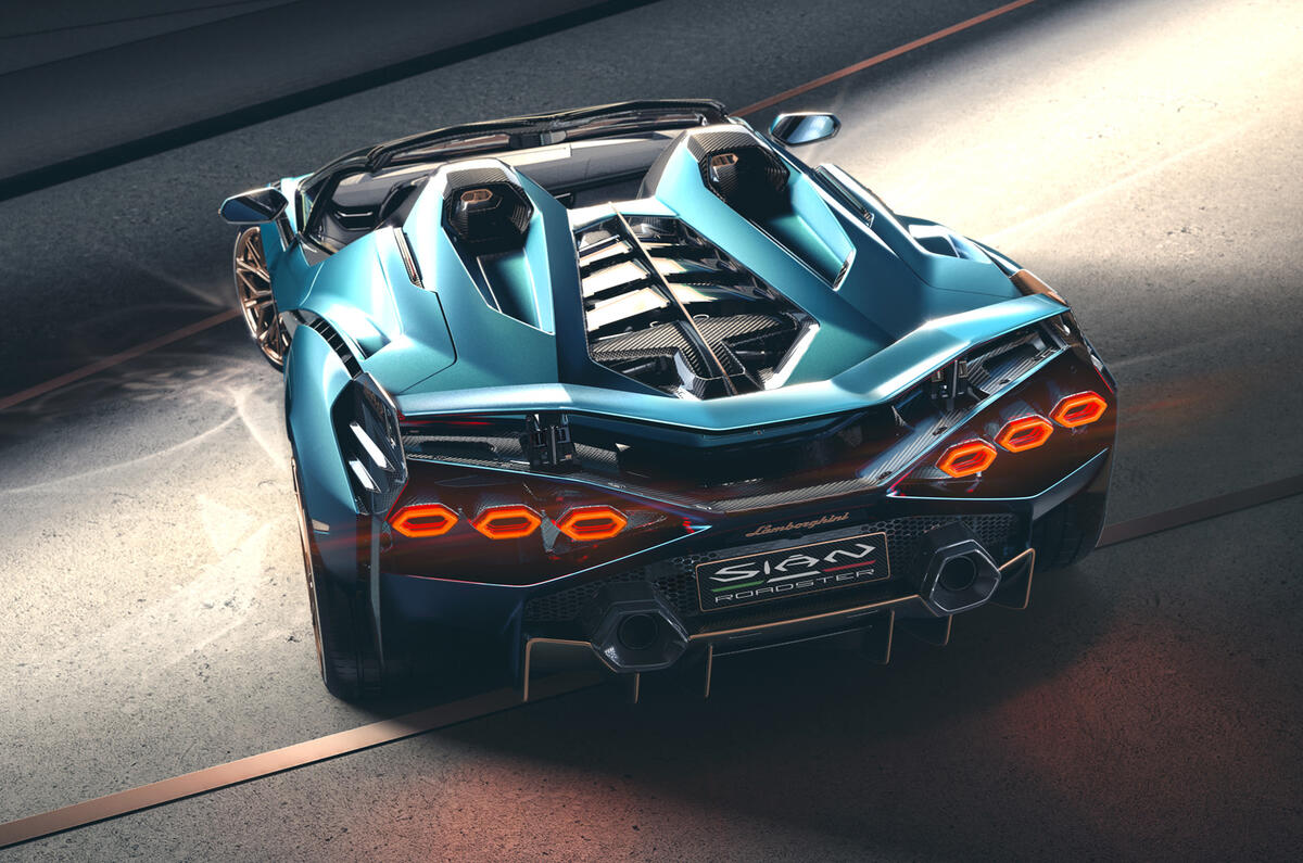2020 Lamborghini Sian Roadster - rear 2020 Lamborghini Sian Roadster - rear