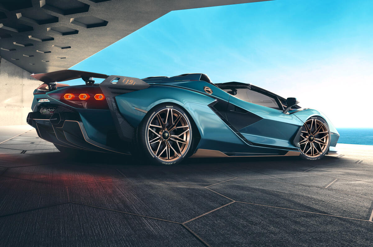 2020 Lamborghini Sian Roadster - rear 2020 Lamborghini Sian Roadster - rear