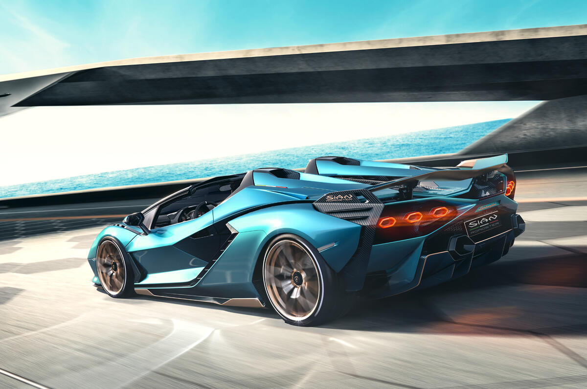 2020 Lamborghini Sian Roadster - rear 2020 Lamborghini Sian Roadster - rear