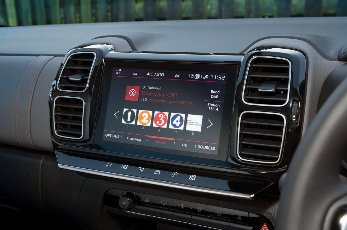 Citroen C5 Aircross infotainment