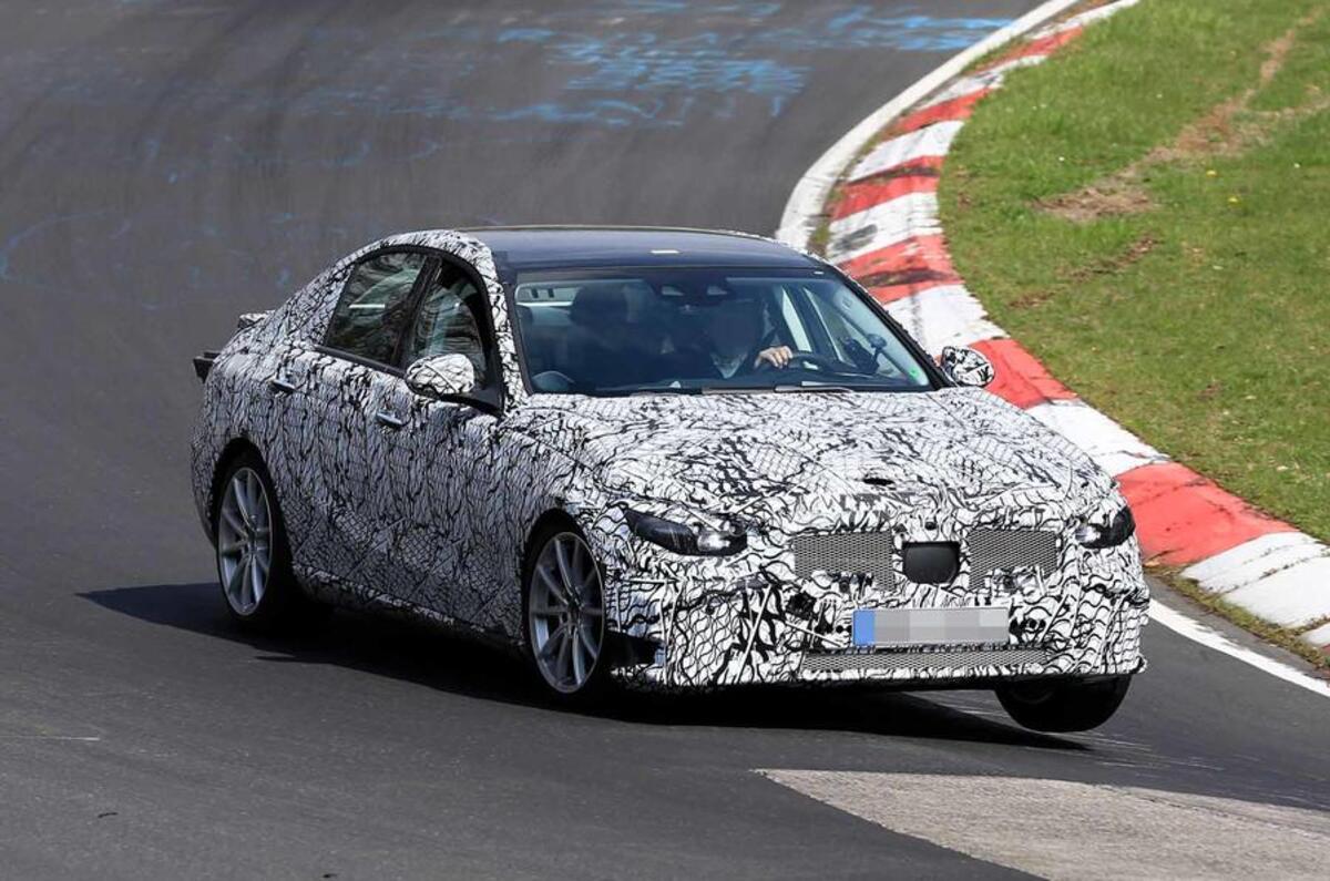 2020 Mercedes-Benz C-Class prototype at Nurburgring