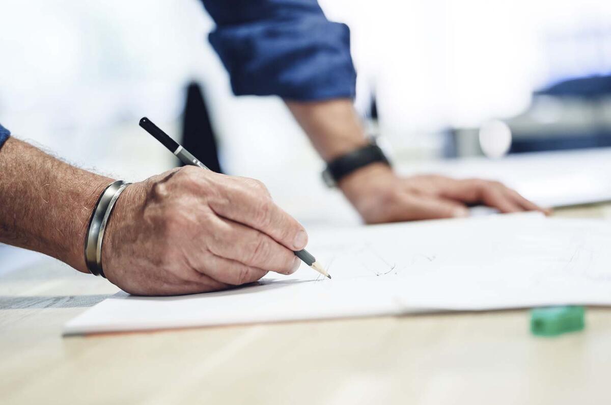 Ian Callum designing