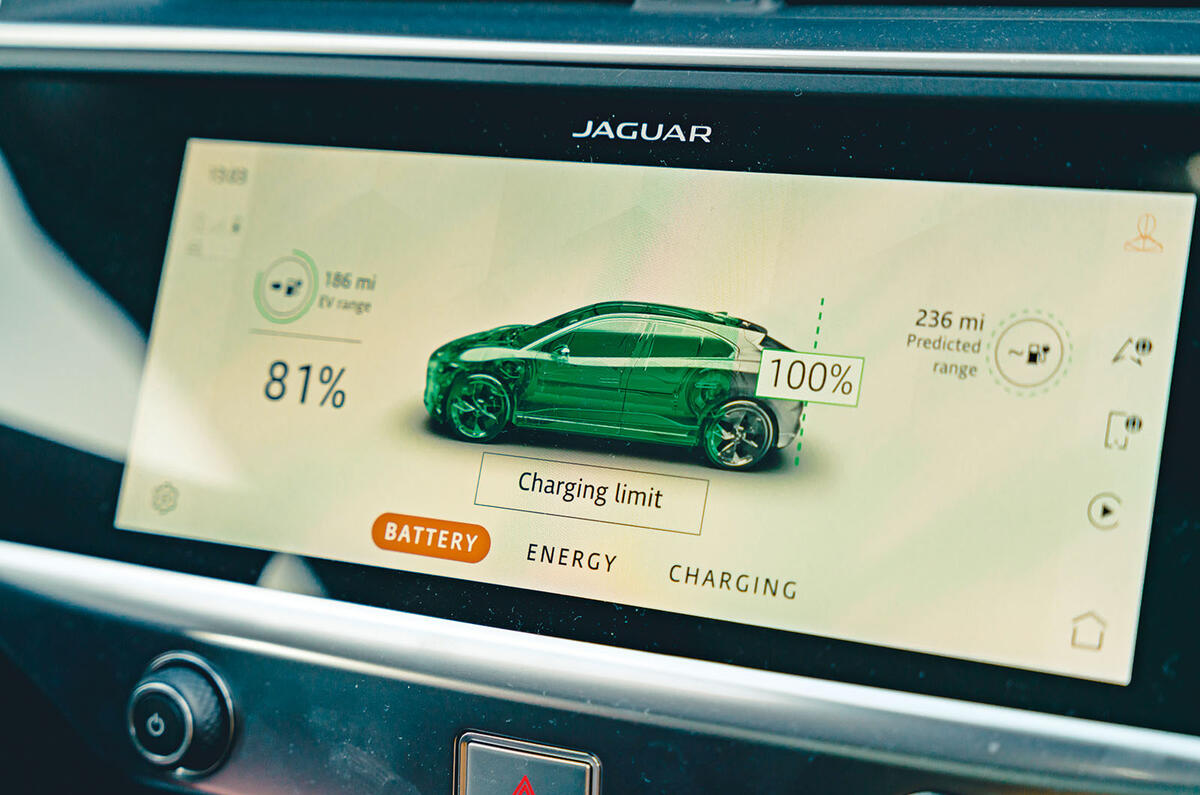 Car charging infotainment display