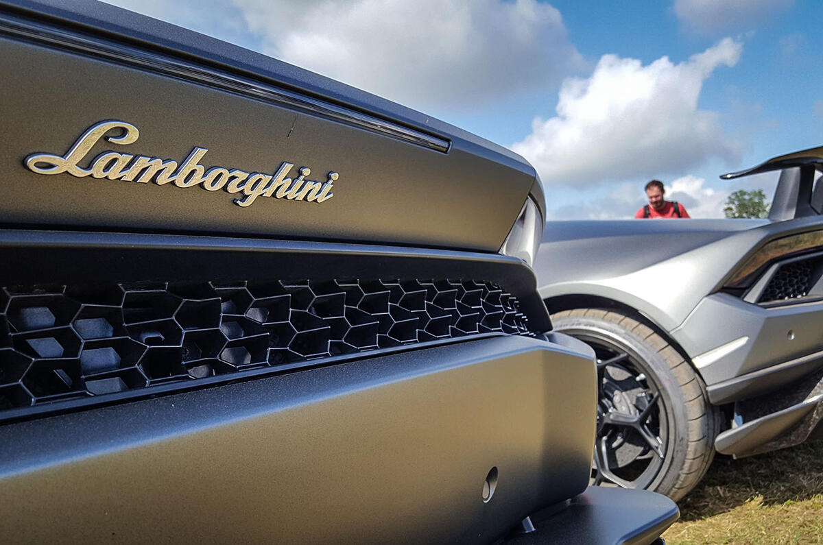 ITALIAN CHARMS: The only question was which way Lambo lovers should look next