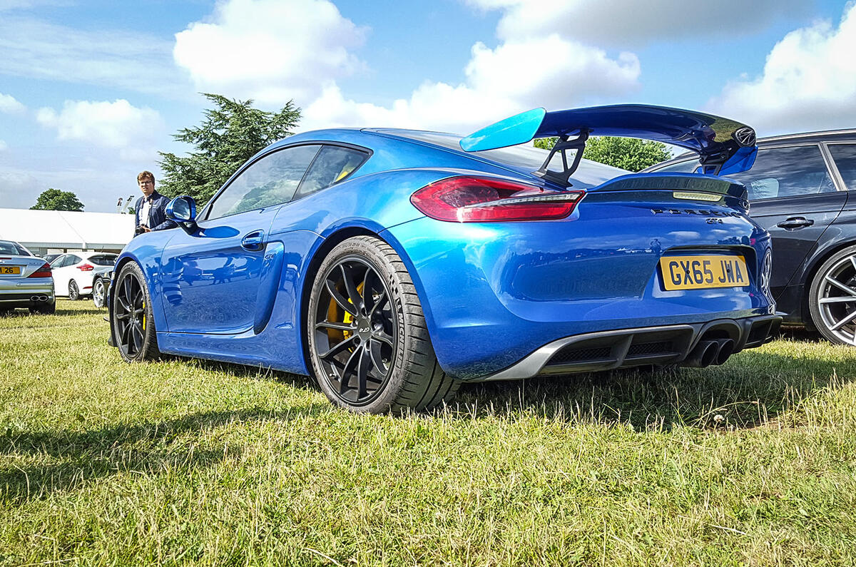 PORSCHE CAYMAN GT4: 3.8-litre flat six, 1340kg, manual gearbox, fun