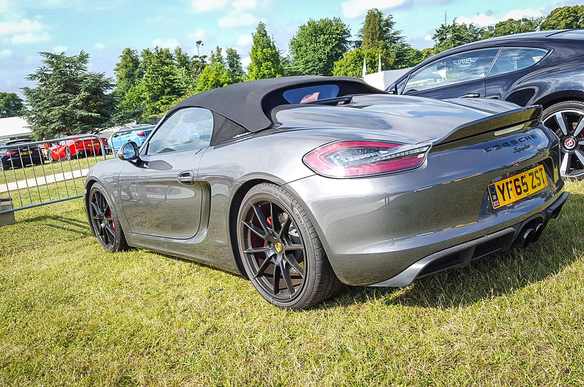 PORSCHE BOXSTER SPYDER: The lightest Porsche on sale when it was launched in 2009