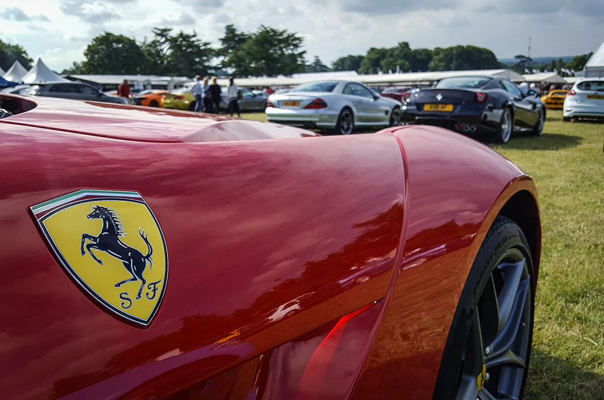 FERRARI F12 BERLINETTA: Even a Ferrari could look ordinary in this company