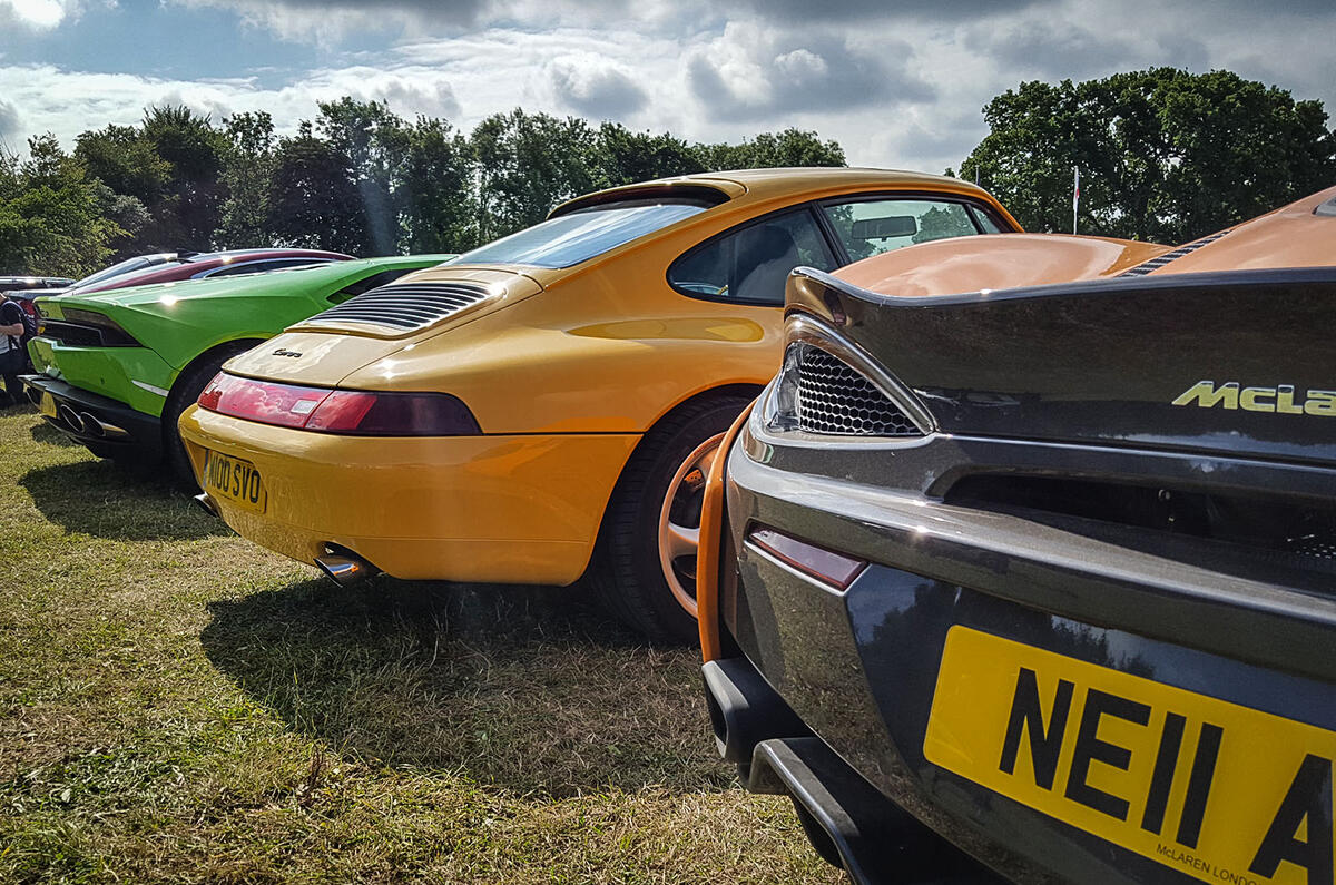 COMPARE AND CONTRAST: A rare opportunity to compare supercar styling