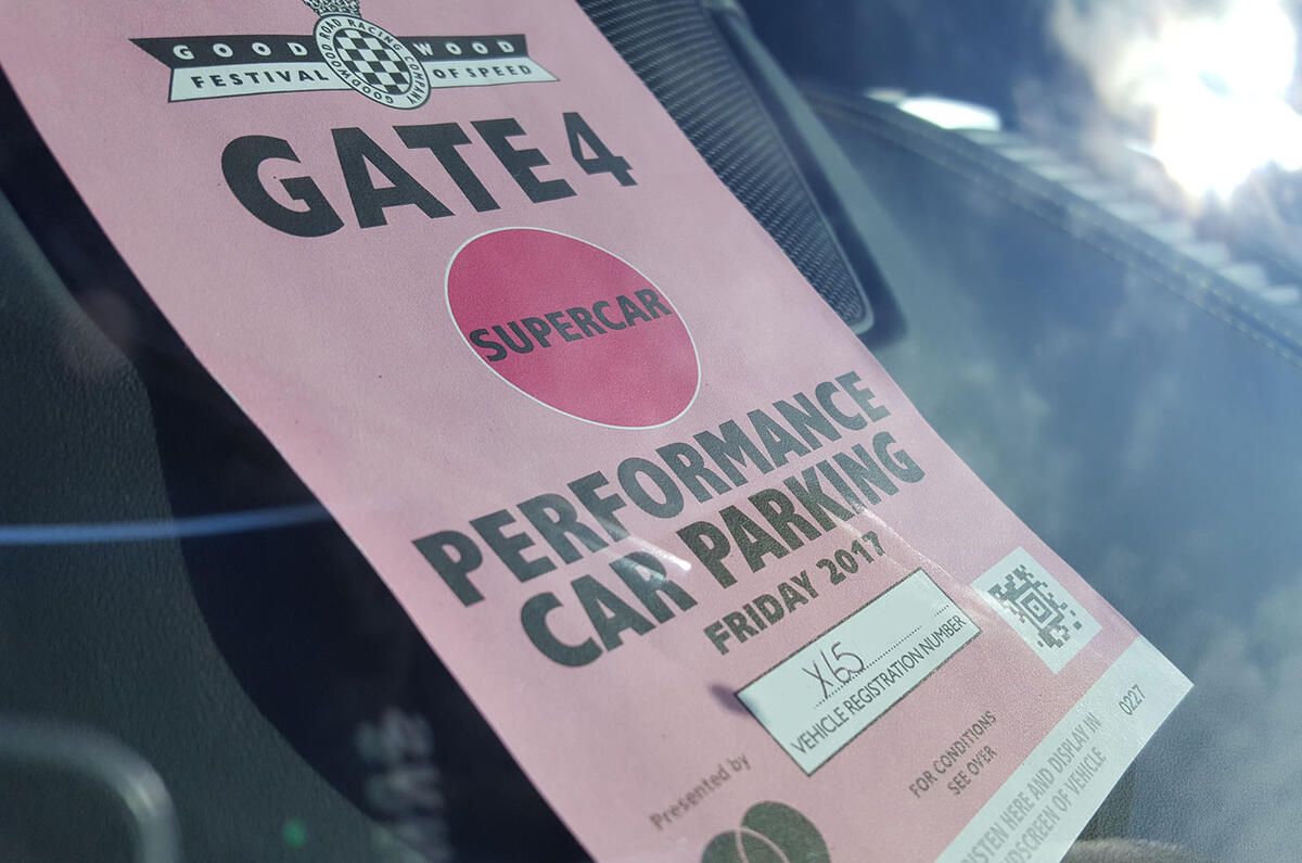 SPECIAL PASS: Some cars are more equal than others when it comes to Goodwood parking