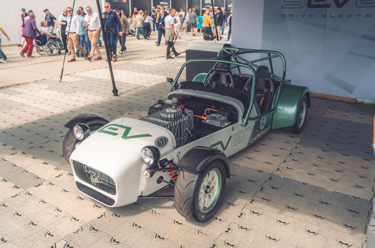 Caterham EV 7 Goodwood front 3 4