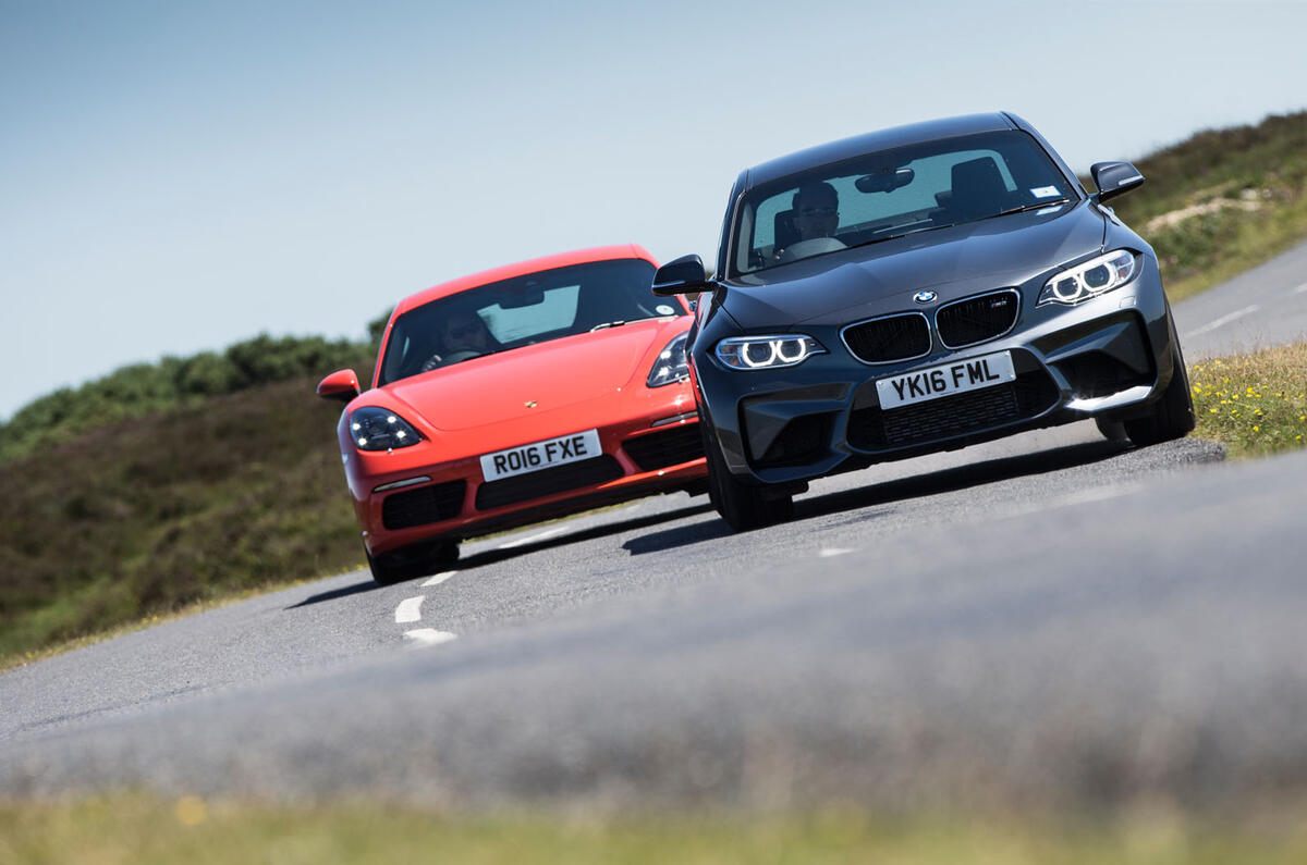 Porsche 718 Cayman S vs BMW M2 vs Jaguar F-Type: battle of the luxury sports cars