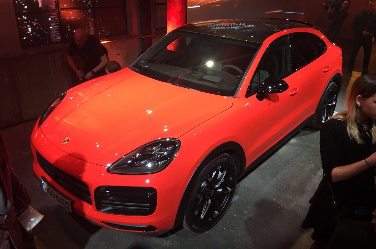 Porsche Cayenne Coupe overhead