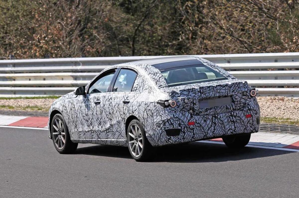 2020 Mercedes-Benz C-Class prototype at Nurburgring
