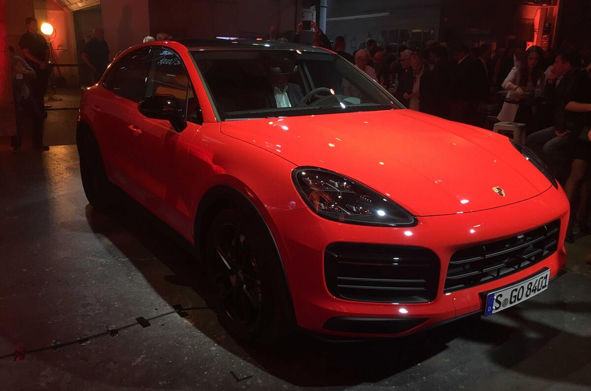 Porsche Cayenne Coupe front