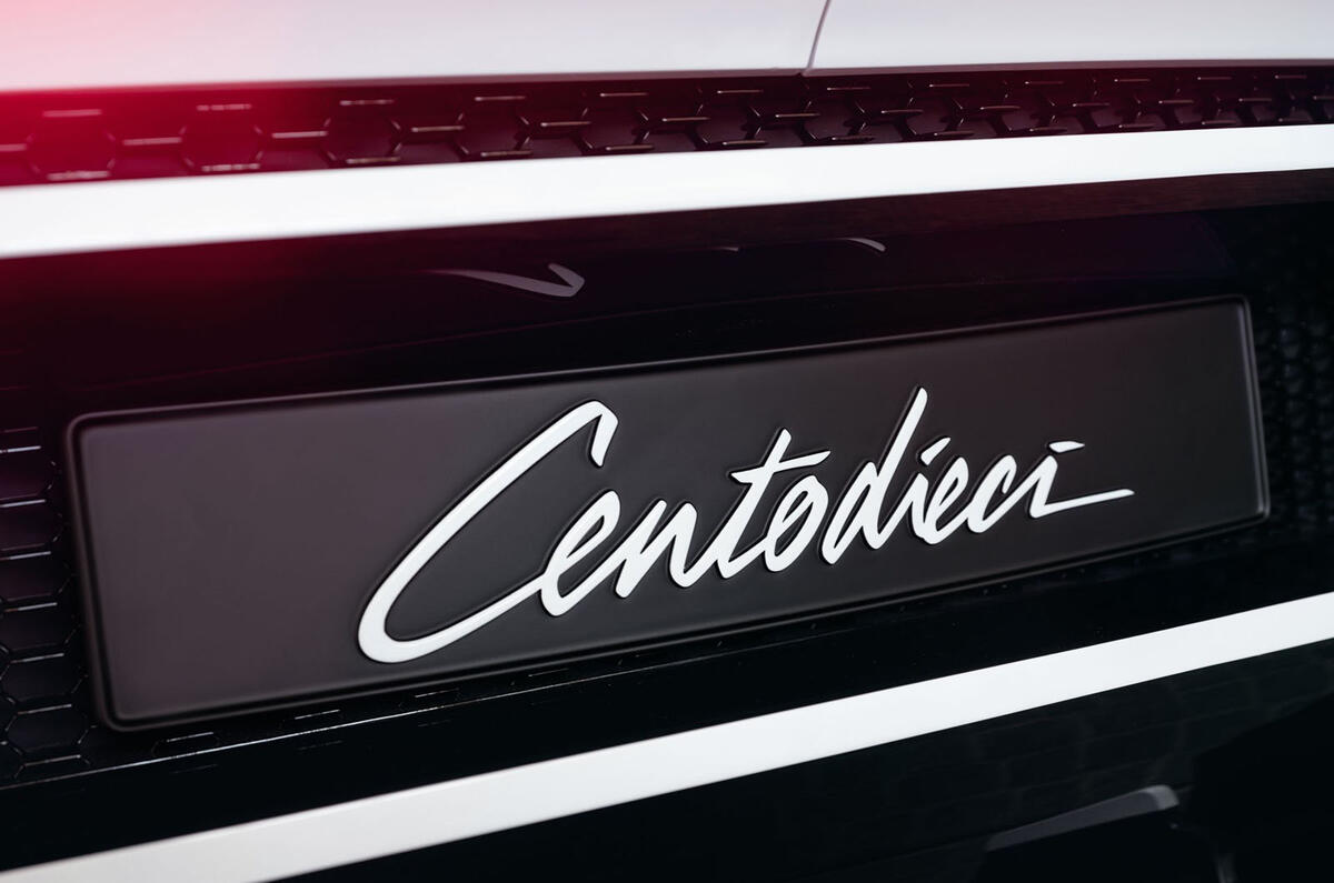 Bugatti Centodieci leak - front