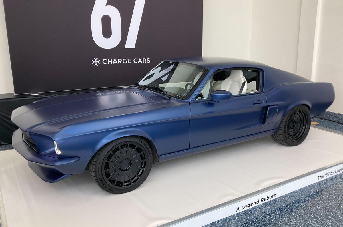 Charge Cars 67 on show in Los Angeles side Charge Cars 67 on show in Los Angeles side