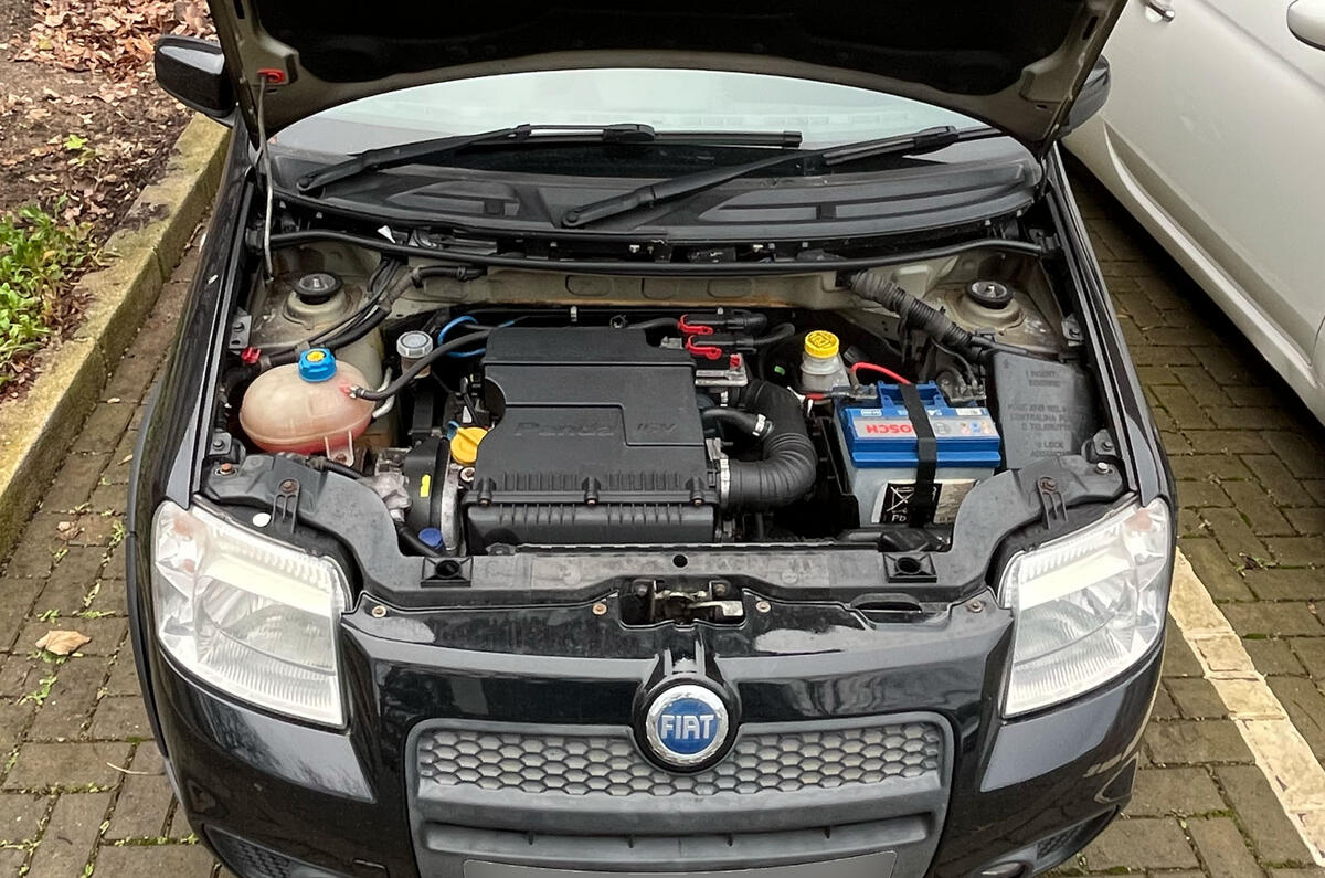 Charlie Martin Fiat Panda 100HP engine bay