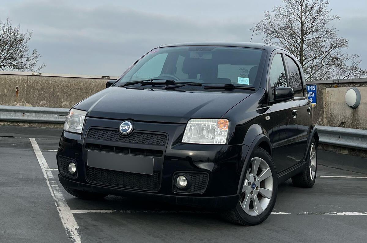 Charlie Martin Fiat Panda 100HP front quarter lead