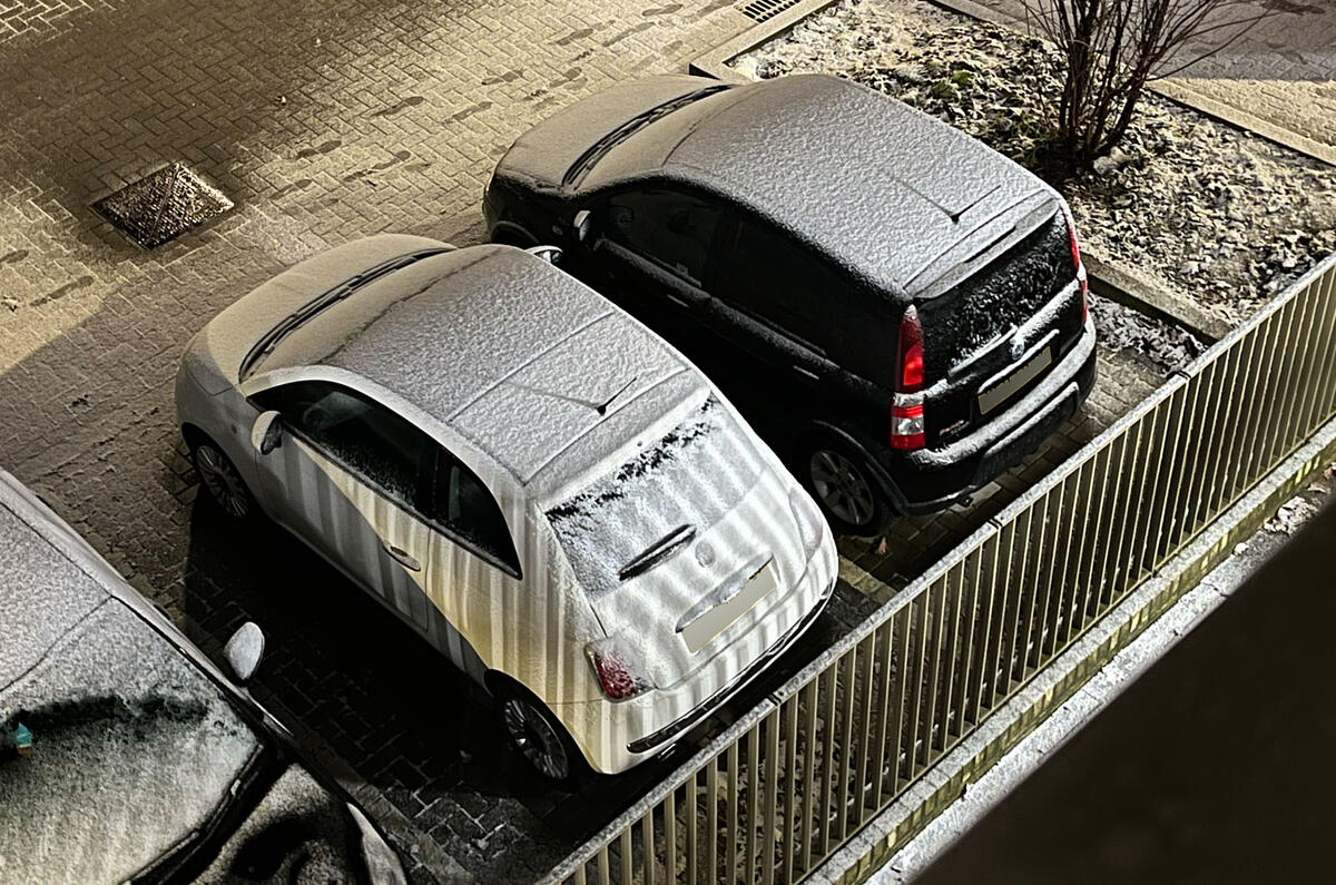 Charlie Martin Fiat Panda 100HP snowy