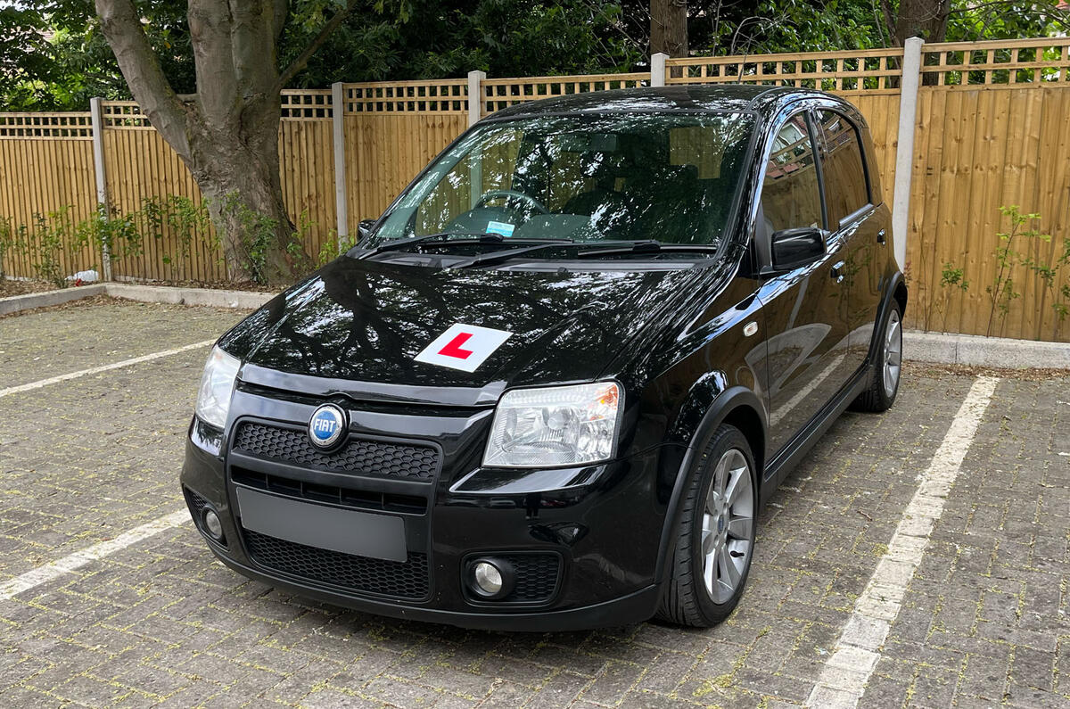 Charlie Martin Fiat Panda 100HP with L plates