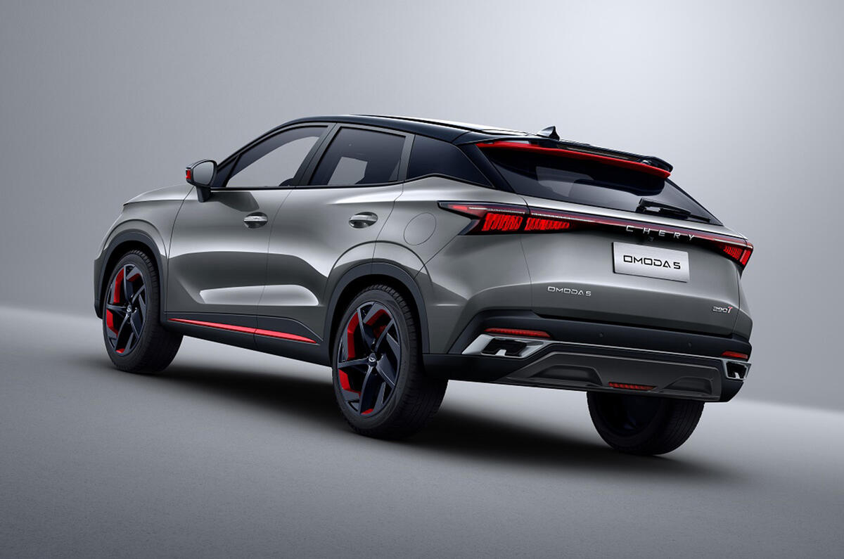 Chery Omoda 5 rear static Chery Omoda 5 rear static