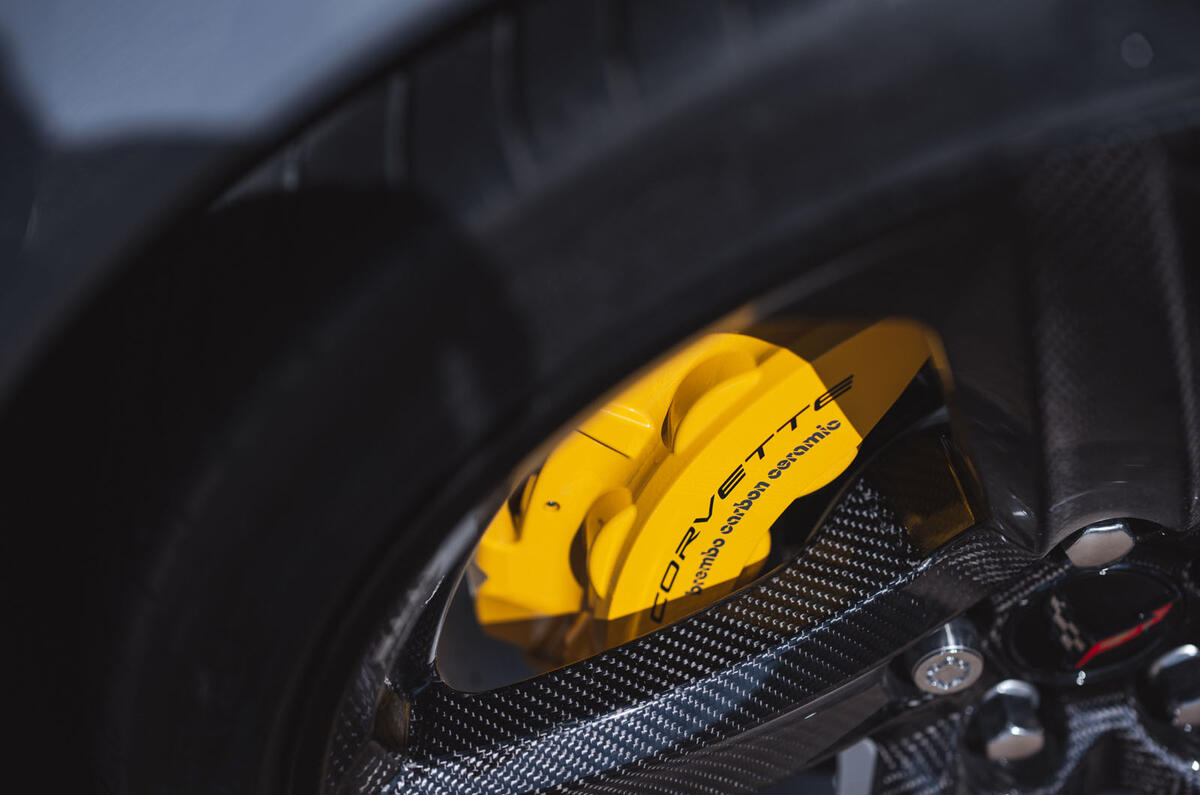 Chevrolet Corvette E Ray 2025 brake detail Chevrolet Corvette E Ray 2025 brake detail