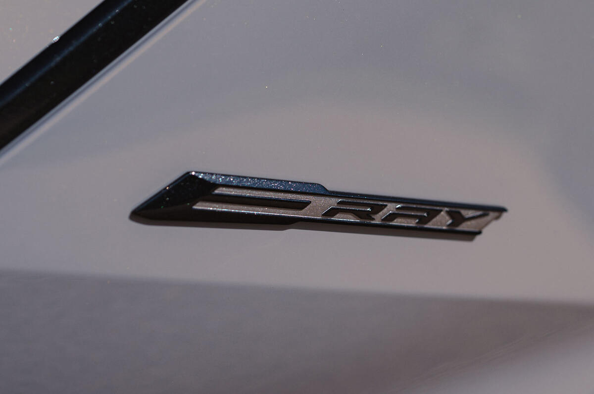 Chevrolet Corvette E Ray 2025 logo detail Chevrolet Corvette E Ray 2025 logo detail