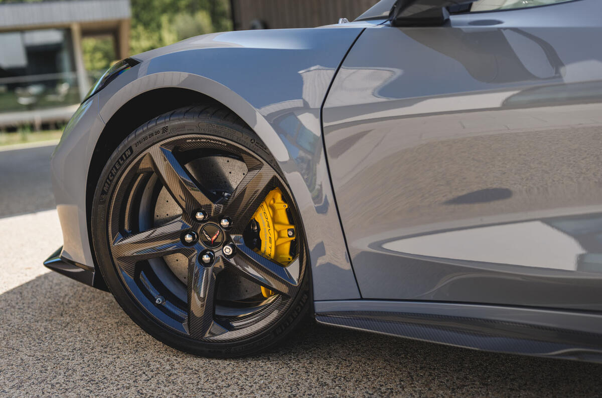 Chevrolet Corvette E Ray 2025 wheel detail Chevrolet Corvette E Ray 2025 wheel detail