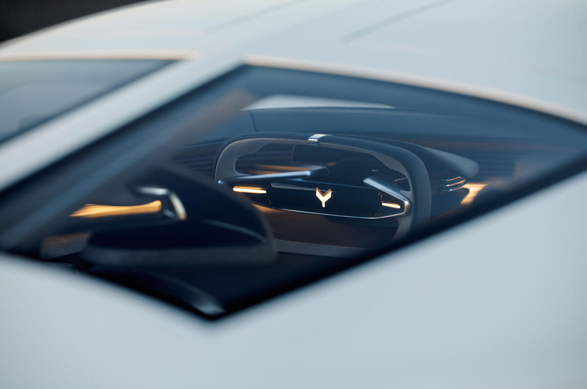 Chevrolet Corvette EV concept GM Advanced Design Europe interior through window Chevrolet Corvette EV concept GM Advanced Design Europe interior through window