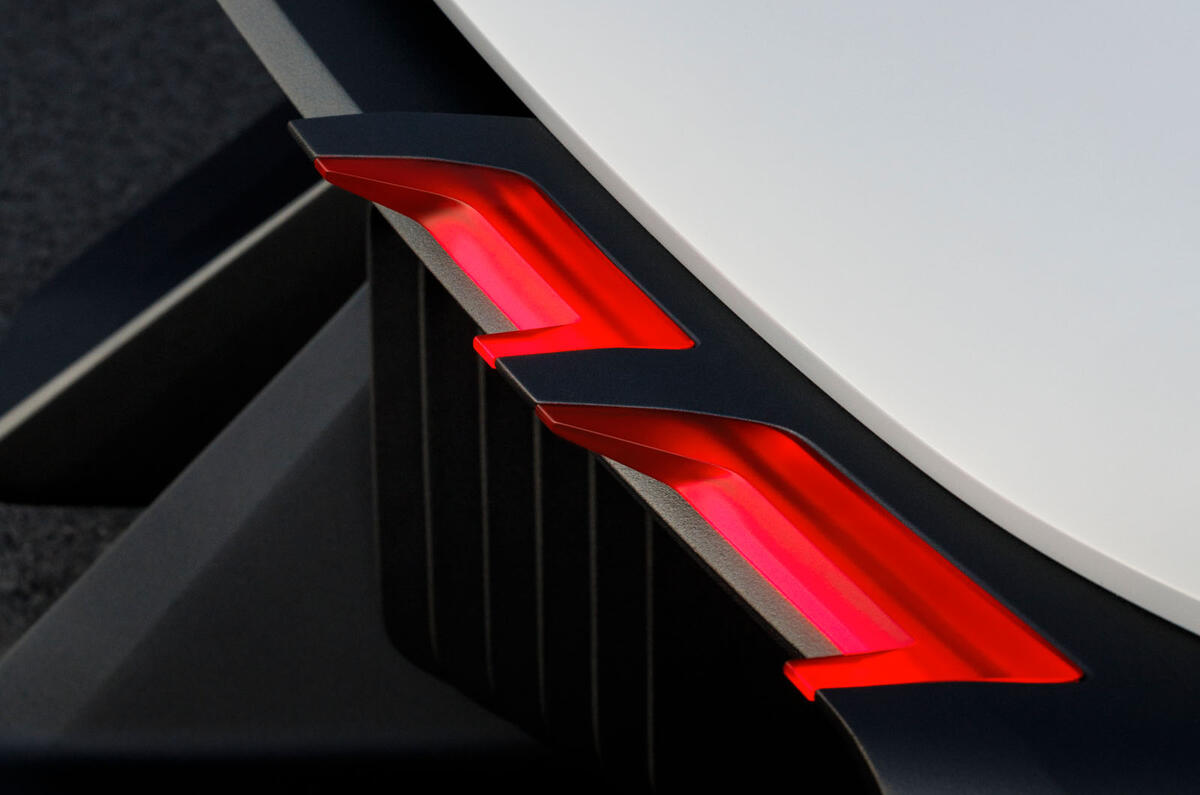 Chevrolet Corvette EV concept GM Advanced Design Europe rear light close Chevrolet Corvette EV concept GM Advanced Design Europe rear light close